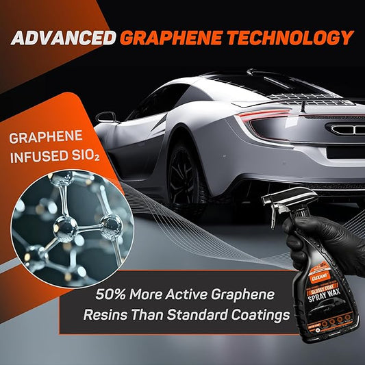Graphene Ceramic Spray Coating | Advanced Graphene Technology | Professional Hydrophobic Top Coat for Cars, Motorcycles, RVs & Boats | Deep Gloss, Easy Application, Long-Lasting Protection