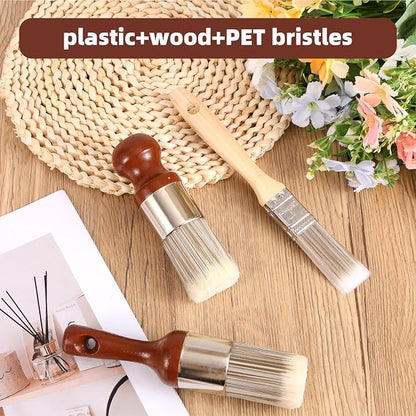 3pcs Leather Furniture Salve Brush, 3 Styles Ergonomic Leather Furniture Cleaning Brush Durable Salve Wax Tool for Home Polishing Wax Application