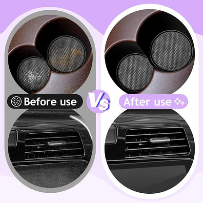 TeSabMi Car Cleaning Gel Car Cleaning Putty Car Putty Car Interior Cleaner Car Slime Car Detailing Kit Car Accessories Gifts for Men Women Stocking Stuffers Purple