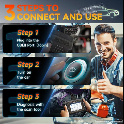 FOXWELL NT614 Elite OBD2 Scanner for DIY Mechanics, Upgrade of NT604, 4 System Diagnostic Tool with 5 Resets (ABS Bleeding, EPB, Oil, SAS, Throttle), Read/Clear Engine/ABS/SRS/Transmission Fault Codes