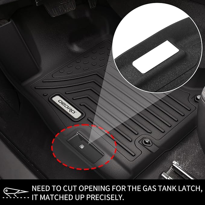 OEDRO Floor Mats for 2018-2023 Subaru Crosstrek / 2018-2023 Impreza, Custom Fit for Subaru Crosstrek Accessories TPE All Weather Waterproof Car Floor Mats, Black