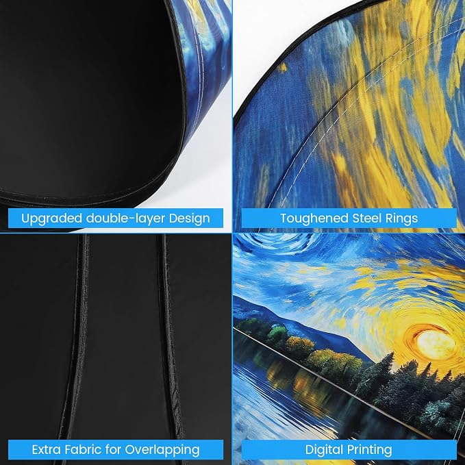 Windshield Sun Shade - Windshield Sun Shade Foldable Offers Ultimate Protection for Car Interior UV Protection Car