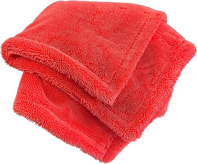 Clean Rinseless Drying Towel 2‑Pack – Ultra‑Plush 1200 GSM Microfiber Drying Cloths 18″ × 20″ Rinseless & Traditional Wash Shag Drying Sheets Made in South Korea