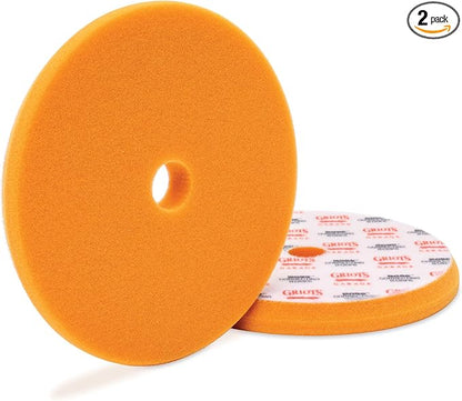 Griot's Garage 6.5" BOSS Correcting Foam Pads for Car Polishing, Buffing, Detailing and Light to Moderate Auto Paint Correction, Durable, Machine-Washable, Pack of 2