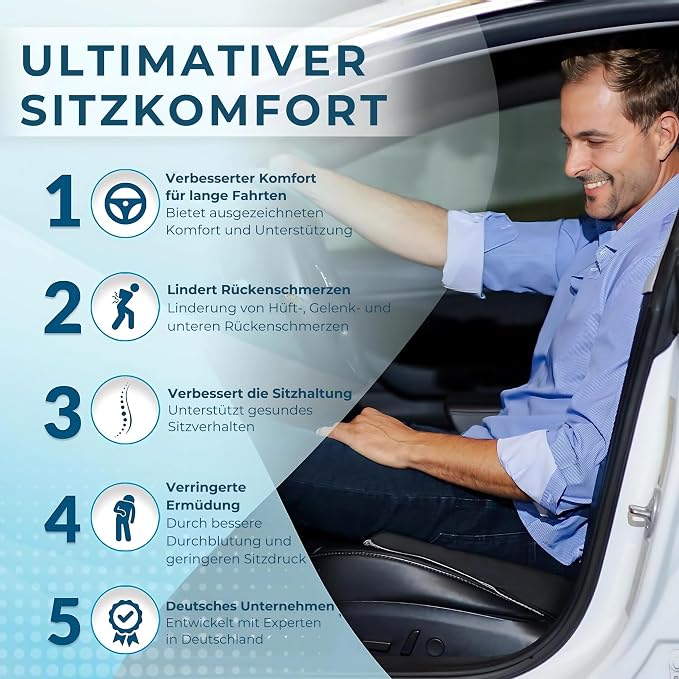 Healthfix® Car Lumbar Support Pillow | Back Cushion to Help Improve Posture (Soft)