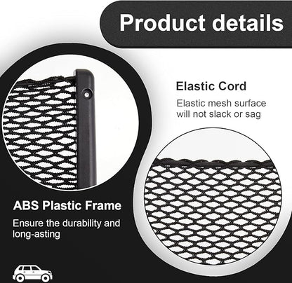 Frienda 1 Pc Boat Storage Net Bag, ABS Plastic Car Framed Mesh Net Holder, Phone & Cargo Organizer with Screws for Auto, Rv, Boat, Pontoon, Truck Pocket Storage (9 x 4 Inch)