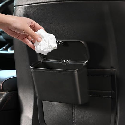 Car Trash Can, Waterproof Multi Functional Auto Trash Bin for Door/Console/Seat Back,Leak-Proof Trash Can for Car, Truck, SUV - Essential Car Accessories for Organization (black2)