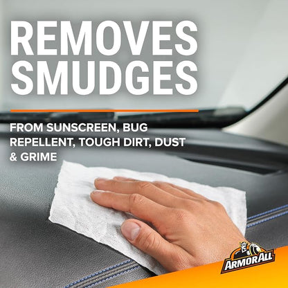 Armor All Car Interior Cleaner Wipes, Interior Cleaning Wipes for Cars, Trucks, Motorcycles, 60 Each (Pack of 2)