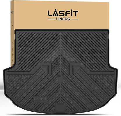 LASFIT Cargo Mat for Hyundai Santa Fe Sport 2018 2017 2016 2015 2014 2013, All Weather TPE Custom Fit Car Trunk Mats Cargo Liners Accessories for Santa Fe Sport 2013-2018, Black