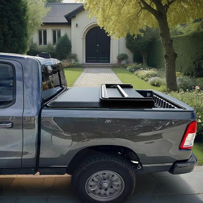 YITAMOTOR Soft Quad-fold Tonneau Cover Fits for Ford F-250 F-350 F250 F350 Super Duty 8ft Bed 2017-2026