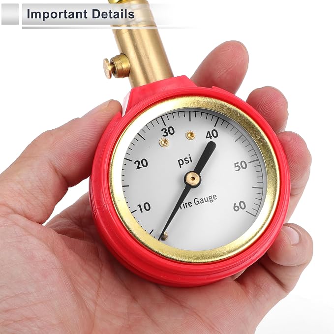 1 Pcs Universal Tire Pressure Gauge 0-60PSI 2.36Inch Digital Pressure Gauge Tyre Air PSI Meter for Motorcycle SUV Truck