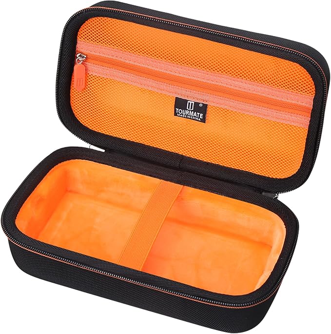 Tourmate Hard Case Compatible AstroAI Car Jump Starter, Travel Case for AstroAI/S ZEVZ 2000A 12V 18000mAh Car Battery Charger Holder (Box Only)(Black+Orange)