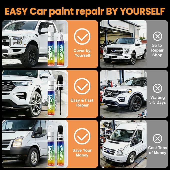 Attitude/Midnight Black Metallic(218) Touch Up Paint Compatible with TOYOTA,2-In-1 Car Scratch Remover Pen,Car Paint Scratch Repair Kit for Scratches,Chips & Nicks,2-PCS SET