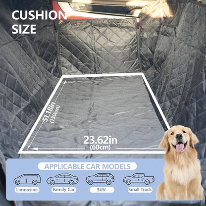Dog Car Seat Cover for Pets Waterproof Seat Cover Hammock Scratch Proof Nonslip Back Seat Pet Bed Mat for Travel Durable Soft Back Seat Covers for Cars Trucks and SUVs (23.5 x 51 inch)