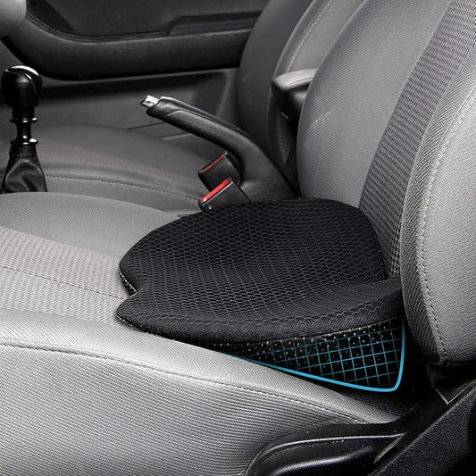 Livtribe Car Seat Cushion - Memory Foam Car Seat Pad - Sciatica & Lower Back Pain Relief - Car Seat Cushions for Driving - Road Trip Essentials for Drivers(Black)