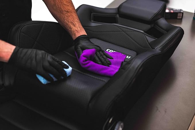 The Rag Company - The Edgeless Pearl - Professional Microfiber Detailing Towel for Ceramic Coating, Leveling & Sealant Removal, Scratch-Free & Tagless, 320gsm, 16x16 inches, Ice Grey - 12-Pack
