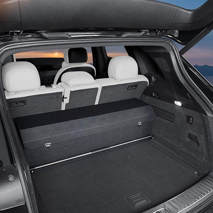 Trunk Organizer for SUV, Collapsible Leather Trunk Organizer for Car with Lid Car Storage for Sedans, Truck, Van, Jeep (Black, 37 x 11.4 x 12.2in)