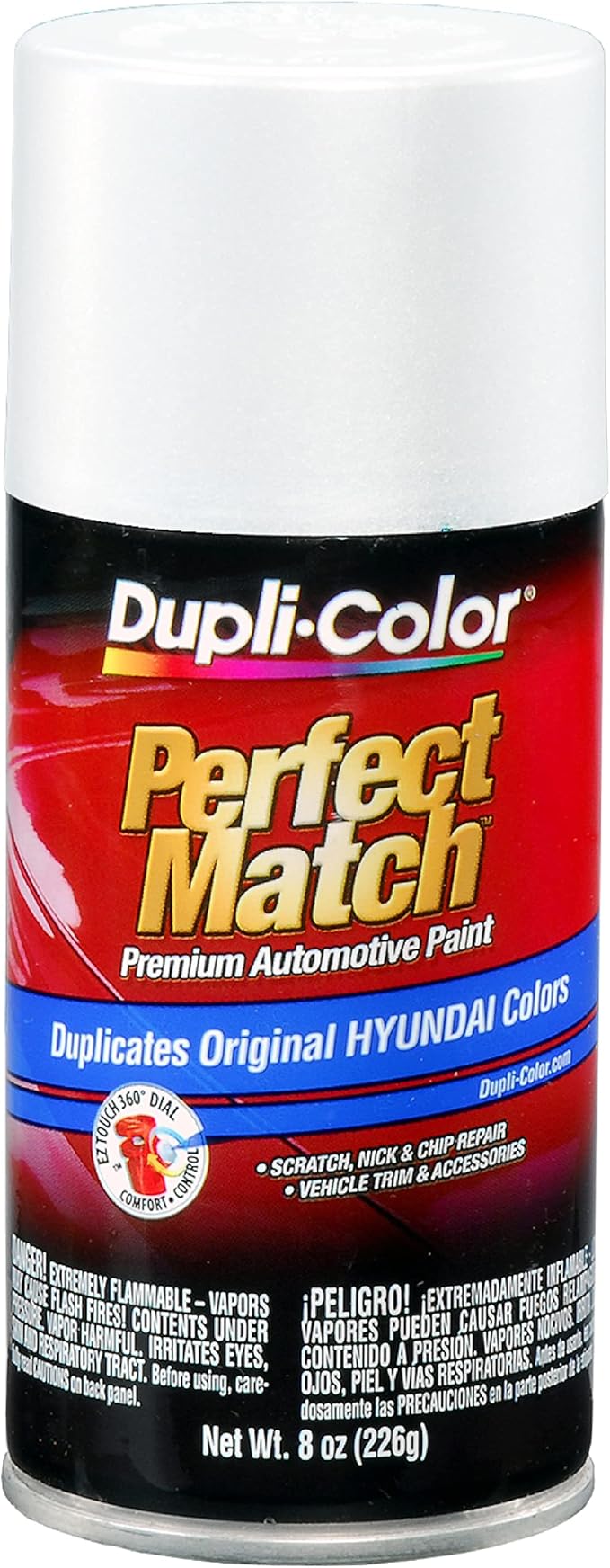 Dupli-Color EBHY18057 Perfect Match Automotive Spray Paint - Hyundai Power White Pearl, W1-8 oz. Aerosol Can