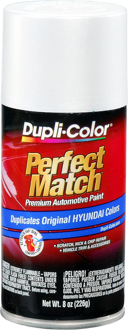 Dupli-Color EBHY18057 Perfect Match Automotive Spray Paint - Hyundai Power White Pearl, W1-8 oz. Aerosol Can