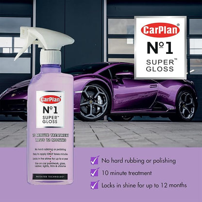 CarPlan No1 Super Gloss, 10 min to Apply Lasts 12 Months, 21 Fl Oz