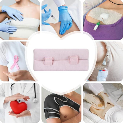 Seat Belt Pillow Post Surgery, Hysterectomy C Section Abdominal Seatbelt Pillow Surgery Recovery Must Haves, Gifts for Chest Heart Surgery with Insert Ice Pockets