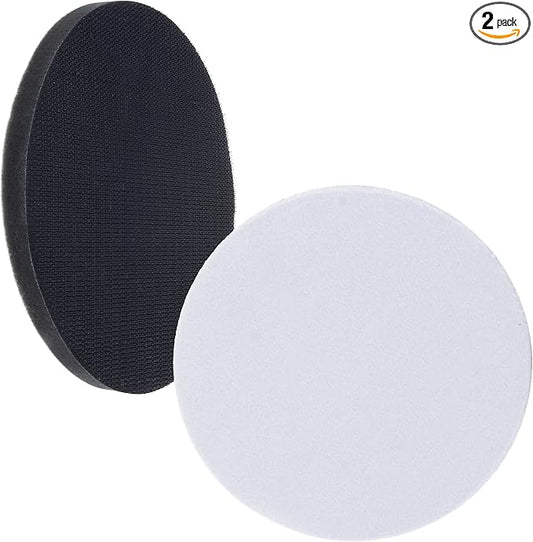 Dura-Gold Pro Series 6" x 10mm Soft Density Interface Sanding Pad, 2 Pack - Hook & Loop Foam Protection Cushion, Used Between Sander Discs, Polisher Polishing Pads & Backing Pads - Auto Detailing
