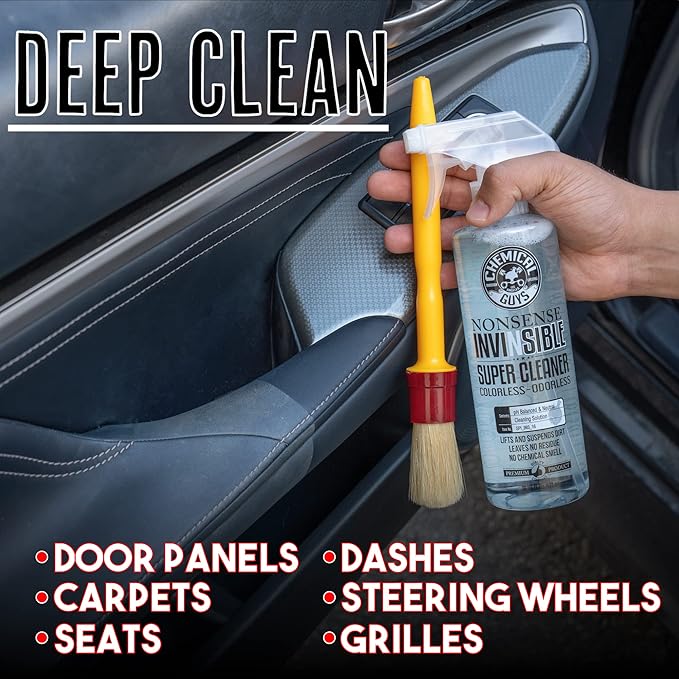 Chemical Guys VRP Vinyl, Rubber and Plastic Super Shine Dressing for Tires,16 fl oz + Nonsense Colorless & Odorless All Surface Super Cleaner, 16 fl oz, Unscented