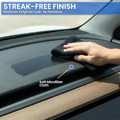 EVEO Total Car Interior Cleaner Kit - Interior Car Cleaner, Car Seat Cleaner & Car Cleaning Supplies - Car Screen Cleaner, Interior Car Cleaning kit for Leather, Vinyl, Glass & Plastic & More - 16oz