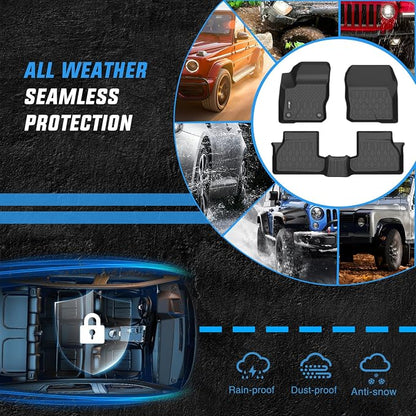 Nilight TPE Floor Mats for Ford Focus Hatchback Gasoline (No Subwoofer) 2012 2013 2014 2015 2016 2017 2018, All Weather Custom Fit Heavy Duty Floor Liners