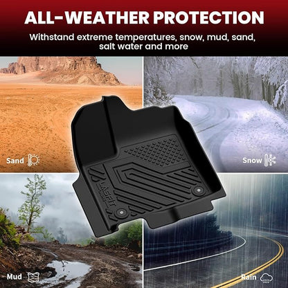 LASFIT Floor Mats & Seatback Mats & Cargo Mat for Nissan Murano 2025-2026, Custom Fit All Weather TPE Easy Clean Durable Floor Liners Car Mats for 2025-2026 Murano, Black