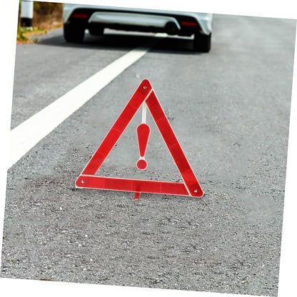 2pcs Car Warning Sign Safety Triangle Car Warning Triangle for Road Safety Kit and Easy to Use