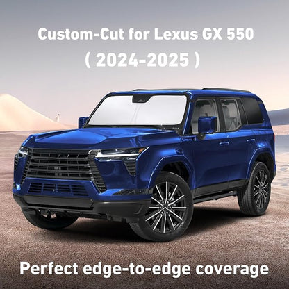 EcoNour Windshield Sunshade Compatible for Lexus GX550 2024 2025, Sun Visor for Front Windshield & Window Sun Shade Cover, UV Heat Blocker & Protector, Car Accessories