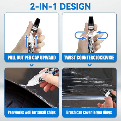 Pearl Black Touch Up Paint for Cars, Car Paint Scratch Repair, Auto Paint Repair Pen, Automotive Scratch Remover, Professional Seamless Coverage, Color Accurate, Long lasting Adhension, Fast Drying
