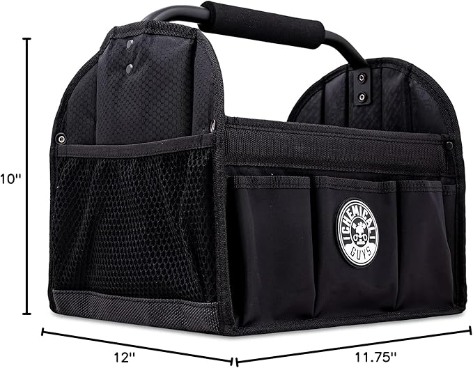 Chemical Guys Quick Load Collapsible Detailing Car Caddy Organizer & Storage – Portable Wash and Garage Organizer for Supplies, Tools and Accessories – Durable Black Design for Cars, Trucks & Home