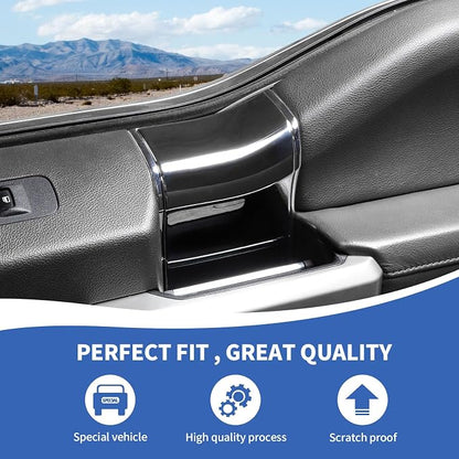 RAZPOY for F150 Inner Door Handles Covers & Door Handle Panel Trim Compatible with 2015-2020 Ford F150 Chrome Interior Accessories