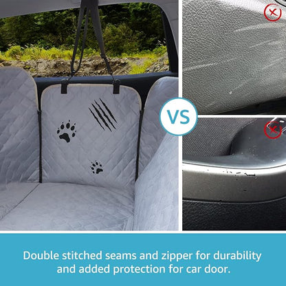 Lassie XL Truck Dog Seat Cover Back Seat with 2 Seat Belts, Dog Car Hammock for Large SUV and Trucks Compatible with F150 F250/Chevrolet Silverado/Ram Pickup/GMC Sierra/Toyota Tundra and Crew Cab