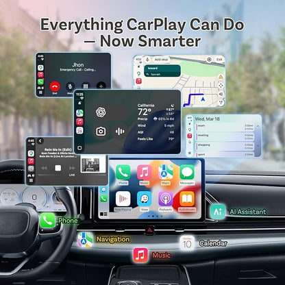 OTTOCAST 2026 New Mini Slim Orange, 2-in-1 Wireless CarPlay Adapter & Android Auto Adapter, Plug & Play Wireless Carplay Dongle, 5s Auto-Connect, Mini Cube for Factory Wired Cars, iPhone & Android