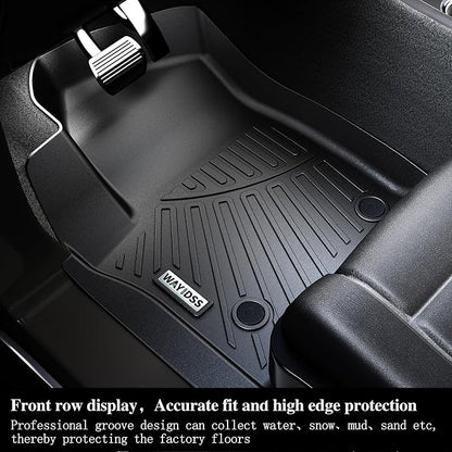 Floor Mats for Ford Expedition MAX 2018-2024 (Only Fit 7 Seats-2 Row Bucket Seat Non Short) & Trunk Mat All Weather Protection Floor Liners & Cargo Liners Velcro Covering The Backrest Accessories