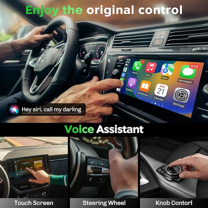 MMB Wireless Carplay Adapter for Apple iPhone, 2026 Upgrade Plug & Play, MINI-Ultra, Fastest for Converts OEM Wired to Wireless Car Play Only for Car Model 2016+ and iOS 10 USB & Type-C
