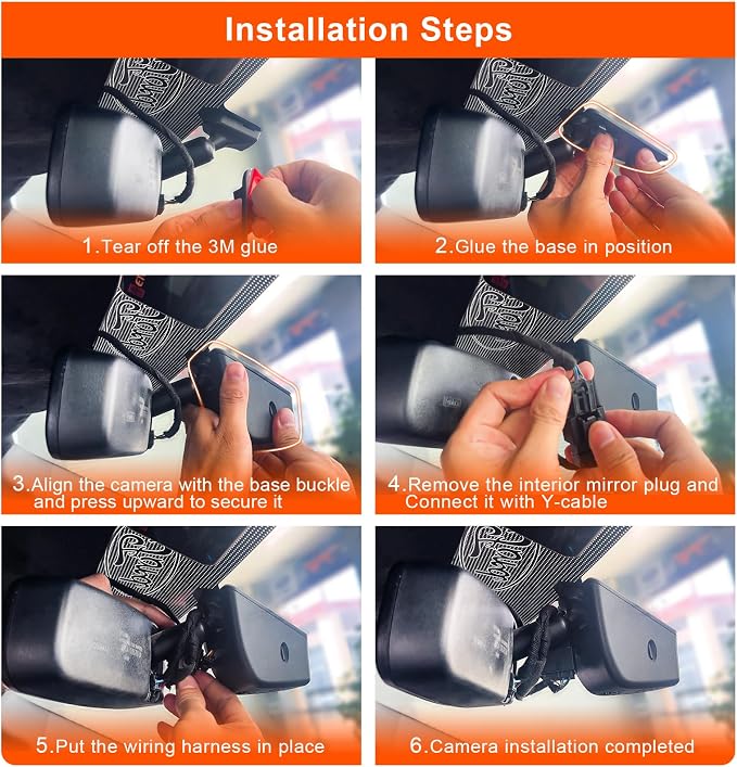 Mangoal Front 4K & Rear 1080p Dash Cam Custom for Ford Explorer U502 2011-2019, Base XLT ST_Line Limited Timberline Platinum King Ran(Model B), UHD 2160P Video, WiFi & App, GPS, 128GB Card