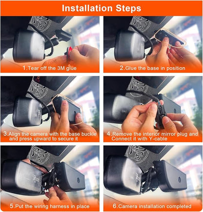 Mangoal Front 4K & Rear 1080p Dash Cam Custom for Ford Explorer U502 2011-2019, Base XLT ST_Line Limited Timberline Platinum King Ran(Model B), UHD 2160P Video, WiFi & App, GPS, 128GB Card