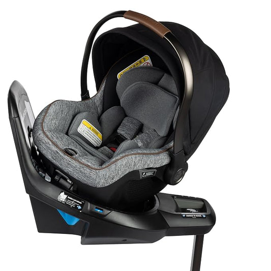 Maxi-Cosi Peri 180 Rotating Infant Car Seat, Baby Car Seat Rotating Carseat, Onyx Wonder