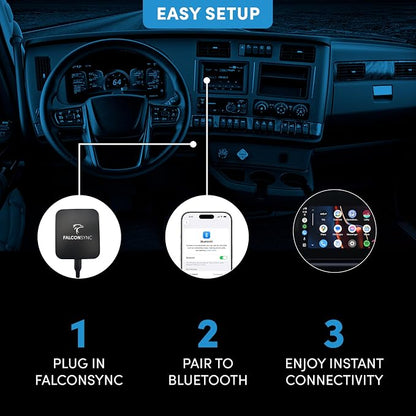 FalconEye Electronics FalconSync Wireless Apple CarPlay/Android Auto Adapter