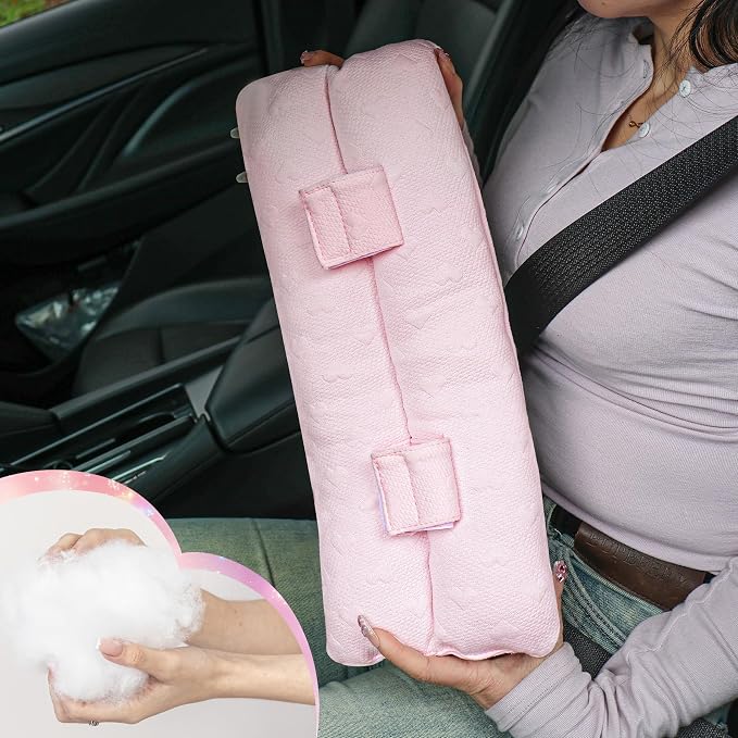 Seat Belt Pillow Post Surgery, Hysterectomy C Section Abdominal Seatbelt Pillow Surgery Recovery Must Haves, Gifts for Chest Heart Surgery with Insert Ice Pockets