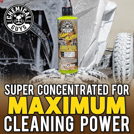 Chemical Guys Tough Mudder Foaming Heavy Duty Car Wash Soap - Soap for Foam Cannons, Foam Guns, or Buckets - Safe for Trucks, ATVs, RVs, and Off-Road Vehicles - 128 oz Lemon Scent