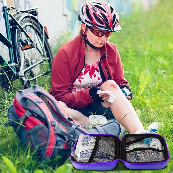 Small-Waterproof Car First-Aid Kit Emergency-Kit - Purple 273Piece Camping Equipment for Camping Hiking Home Travel YIDERBO | Camping Equipment for Camping Hiking Home Travel