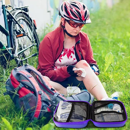 Small-Waterproof Car First-Aid Kit Emergency-Kit - Purple 273Piece Camping Equipment for Camping Hiking Home Travel YIDERBO | Camping Equipment for Camping Hiking Home Travel