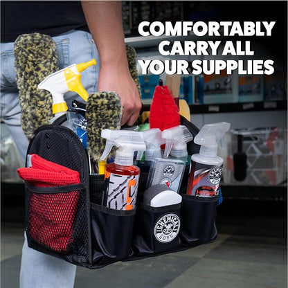 Chemical Guys Quick Load Collapsible Detailing Car Caddy Organizer & Storage – Portable Wash and Garage Organizer for Supplies, Tools and Accessories – Durable Black Design for Cars, Trucks & Home