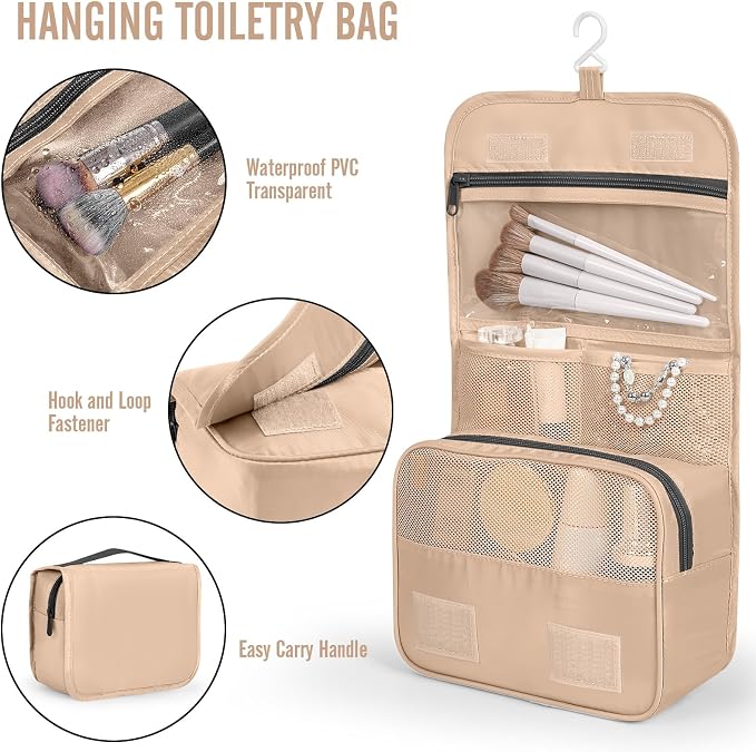 Veken 8 Set Packing Cubes for Travel Essentials,Anti-Wrinkle Buckled Suitcase Organizer for Shoe & Toiletry Bag,Carry On Luggage Bag with 99+ Count Mesh Holes for Airplane & College Dorm Accessories