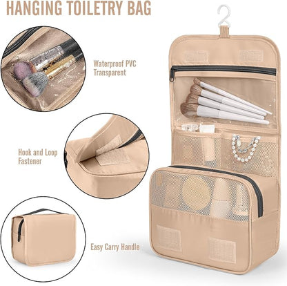 Veken 8 Set Packing Cubes for Travel Essentials,Anti-Wrinkle Buckled Suitcase Organizer for Shoe & Toiletry Bag,Carry On Luggage Bag with 99+ Count Mesh Holes for Airplane & College Dorm Accessories